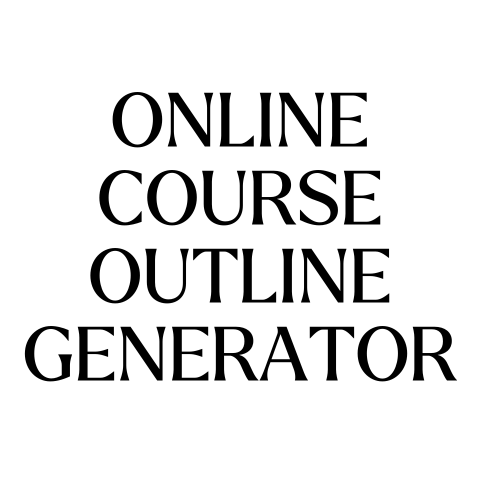 Online Course Outline Generator